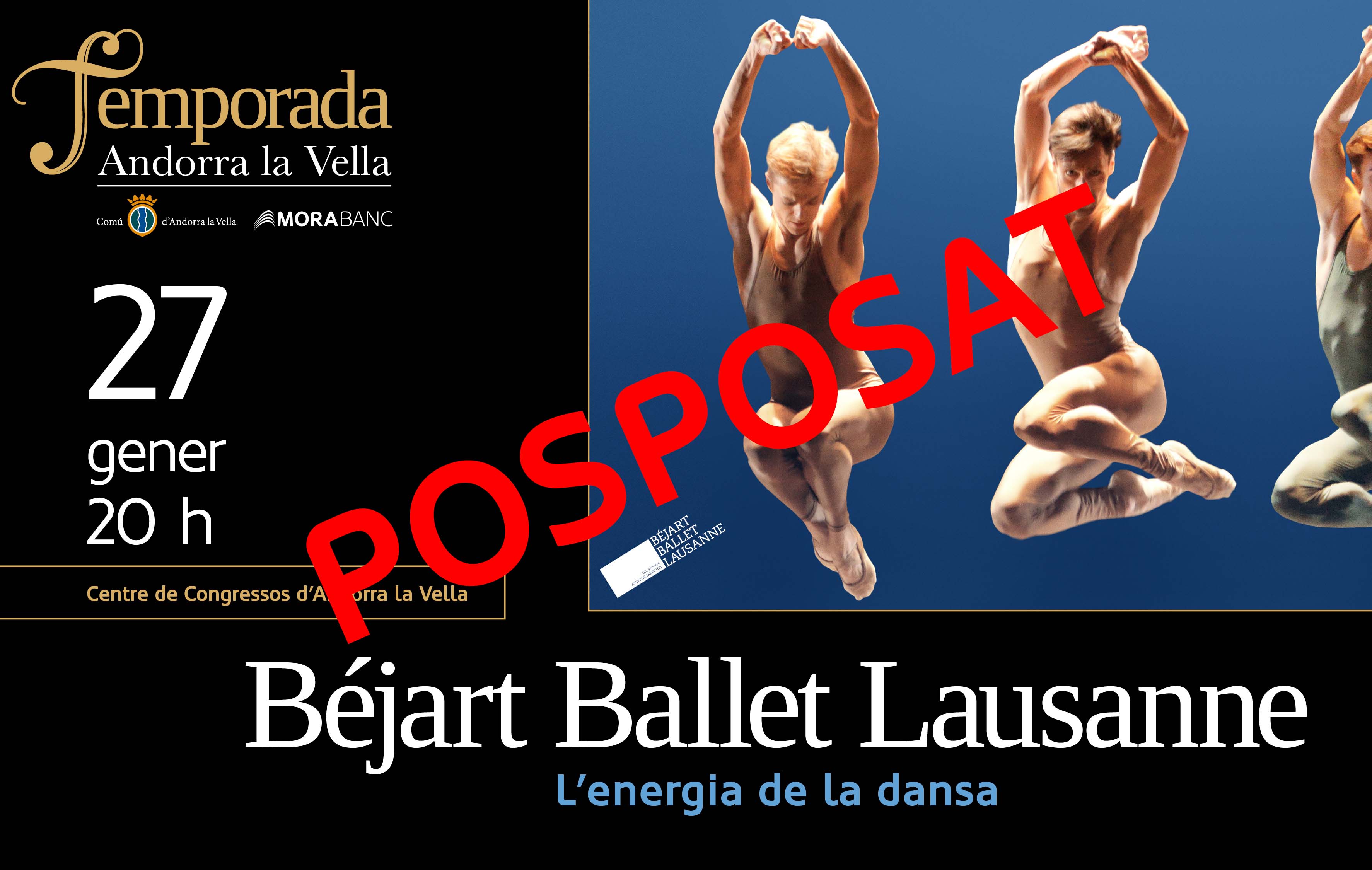 El Ballet Béjart posposa la seva actuació a la Temporada per una afectació COVID